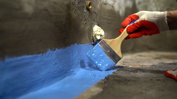 Commercial Basement Waterproofing project at a Crivitz, WI business property by SJ Waterproofing Pros
